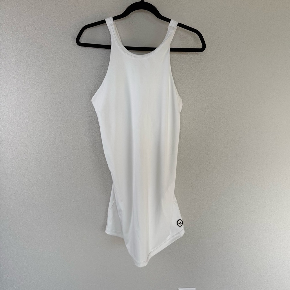 Vuori Volley Dress White Active Tennis Pickleball Athleisure Women’s Size Large - Picture 2 of 15